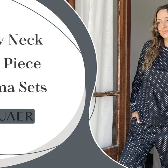 Soft Long Sleeve Pajama Set with Pockets Loungewear Sleepwear Cozy Chic